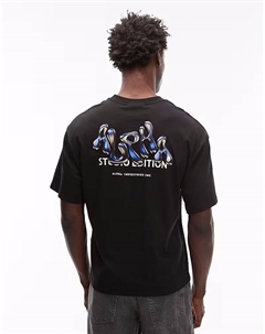 Футболка с логотипом Studio Edition черного цвета Alpha industries