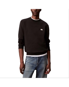 Свитшот с логотипом на груди, черный Calvin klein