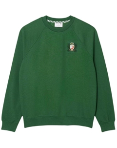 Свитшот с вышитой эмблемой, зеленый Lacoste