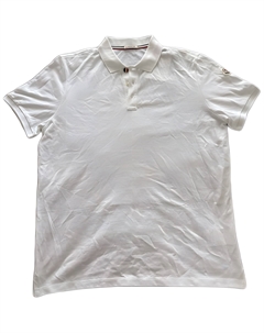 Белая поло для мужчин Moncler