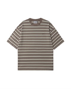 Полосатая футболка, коричневый Carhartt wip