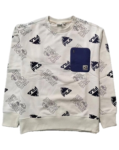 Свитшот мужской бежево-желтый Fila