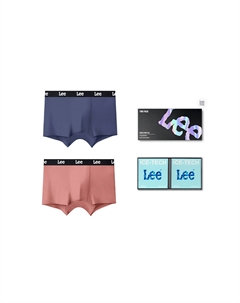 Мужские трусы боксеры упаковка 3 штуки, синий Lee
