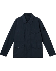 Стираная куртка Ghost Field, синий Stone island