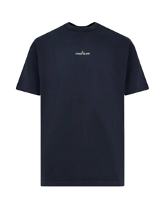 Футболка с принтом логотипа, синий Stone island