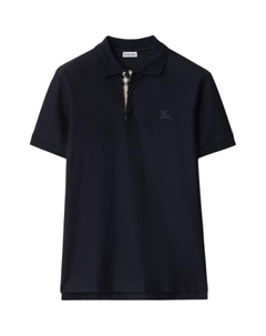 Хлопковая поло, синий Burberry