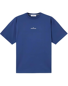 Футболка с принтом логотипа, синий Stone island