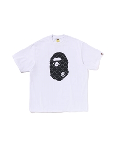 Футболка Monogram Ape Head, белый A bathing ape®