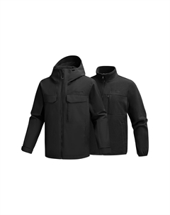 Ветровка мужская непромокаемая, черный Skechers