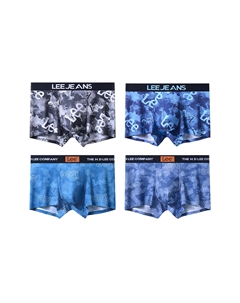 Трусы Cordura мужские, 4 шт, светло-голубой Lee