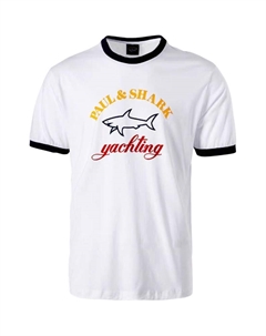 Футболка с принтом логотипа, белый Paul & shark