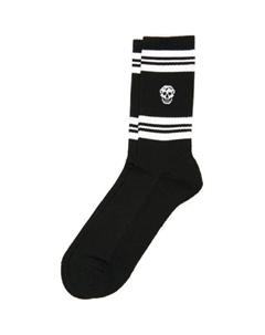 Носки Logo Skull Crew, черный Alexander mcqueen