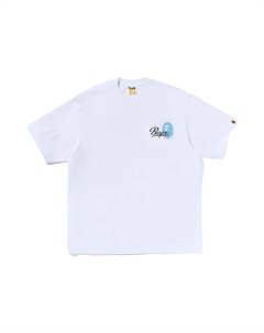 Футболка с принтом логотипа, белый A bathing ape®