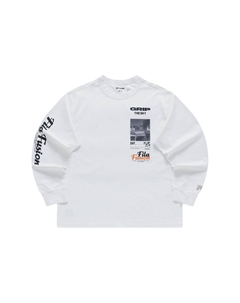 Футболка мужская стандартная белая X Fila fusion