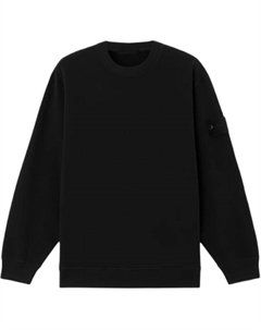 Свитшот с нашивкой логотипа, черный Stone island