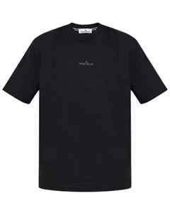 Футболка с принтом логотипа, черный Stone island