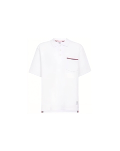 Карманная поло с отделкой Rwb, белый Thom browne