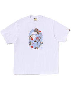 Футболка с принтом логотипа, белый A bathing ape®