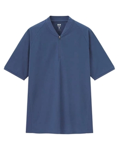 Мужская поло темно-синяя Uniqlo