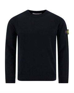 Свитер с нашивкой-логотипом, черный Stone island