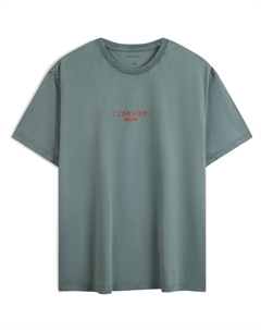 Футболка SS25 мужская, серо-зеленый Calvin klein
