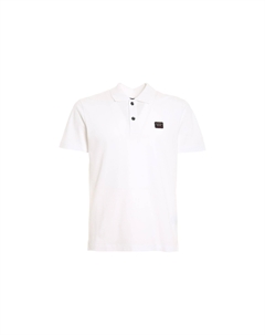 Поло с логотипом на заплатке, белый Paul & shark