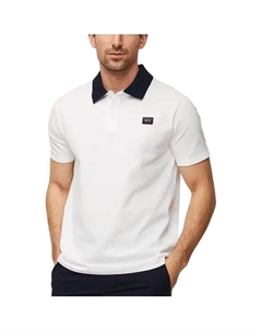 Поло с логотипом на заплатке, белый Paul & shark