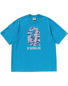 Футболка с принтом логотипа, синий A bathing ape®