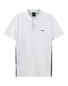 Белая поло для мужчин Hugo boss