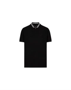 Мужская черная поло Emporio armani