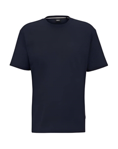 Футболка из хлопка с принтом, черный Hugo boss