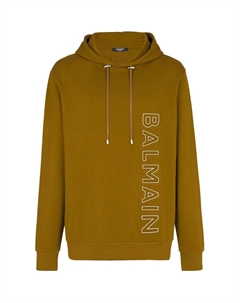 Толстовка с логотипом Reflective, оливковый Balmain