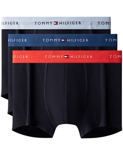 Боксеры с логотипом на поясе, синий Tommy hilfiger