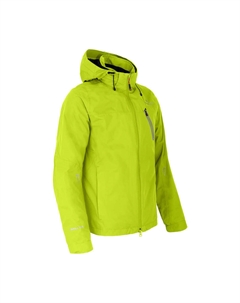 Велосипедная куртка-дождевик с сетчатой подкладкой, водонепроницаемость 12000 мм водяного столба, зеленая Bergson