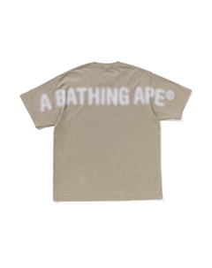 Футболка с принтом Face logo, хаки A bathing ape®