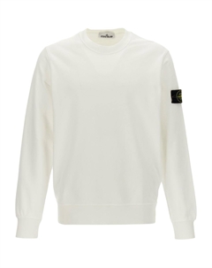 Свитшот с нашивкой-логотипом, белый Stone island