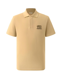 Хлопковая поло, бежевый Burberry