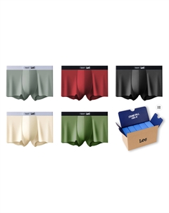 Мужские трусы 5 пар подарочный набор, белый Lee