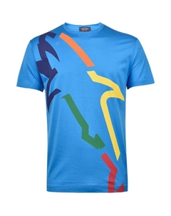 Мужская синяя футболка для яхтинга Paul & shark