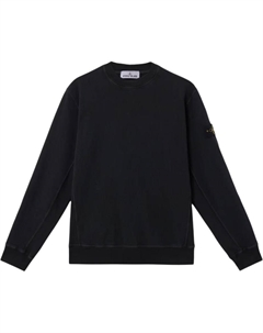 Свитшот с логотипом, черный Stone island