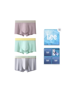 Трусы мужские бокс 3 шт, светло-зеленый Lee