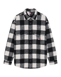 Рубашка Men's Black White Plaid BDS Tommy hilfiger