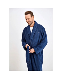 Банный халат, темно-синий Bison