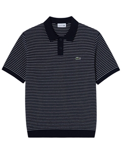 Мужская черная поло Lacoste