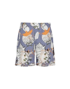 Шорты для бега с цветочным принтом, синий Msgm
