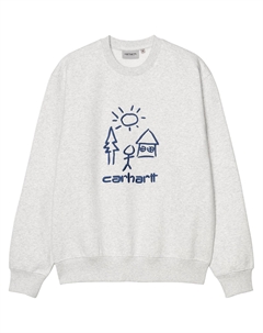 Графический принт Свитшот, серый Carhartt wip