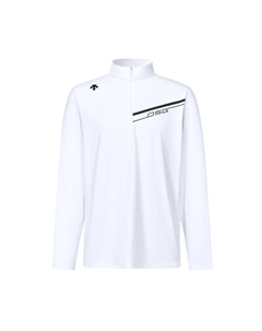 Мужская поло с длинным рукавом, белый Descente