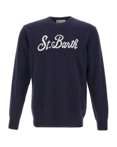 Вышитый свитер с цаплей, синий Mc2 saint barth