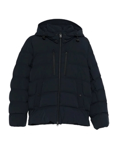 Куртка на молнии с капюшоном, синий Woolrich