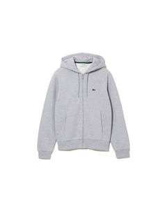 Худи с логотипом на заплатке, серый Lacoste